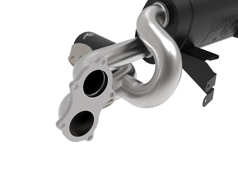aFe MACHForce XP 2.25in-2.5in 304SS Exhaust Cat-Back Porsche 20-22 Cayman GT4(718) 4.0L - Black Tips - 49-36443-B
