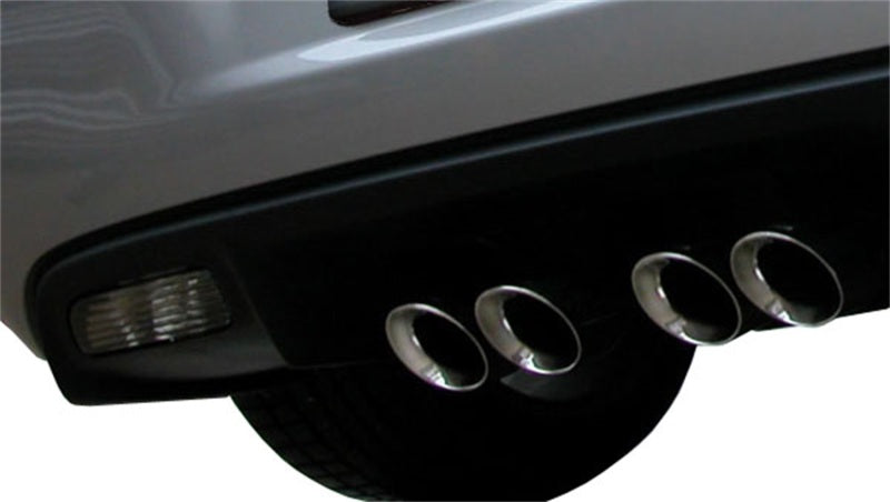 Corsa 06-08 Chevrolet Corvette C6 (A/T) 2.5in Sport Cat-Back Exhaust - 3.5in Black Twin Tips - 14169CB6