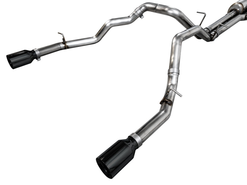 AWE Tuning 25+ RAM 1500 3.0TT 0FG Cat-Back Touring Exhaust - Diamond Black Tips - 3015-33530