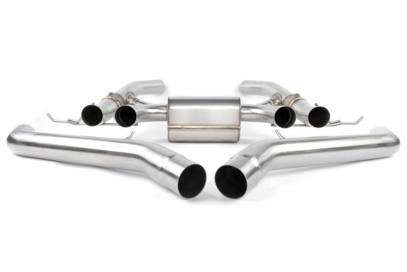 Dinan 21-27 BMW M3/M4 (G80/G82/G83) Valved Axleback Exhaust System - Black Tips - D660-0093-BLK