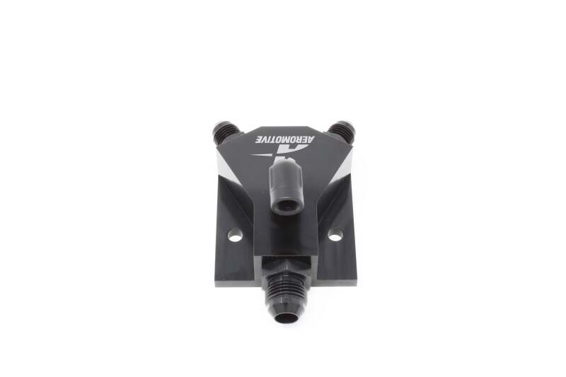 Aeromotive VaporWorx Y-Block Kit - (2) AN-06 ORB (1) AN-08 ORB (1) 1/8in NPT - 65607