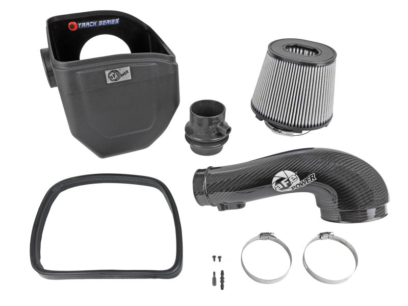aFe 19-23 Nissan Patrol 4.8L L6 Track Series Carbon Fiber Intake System w/Pro DRY S Filter - 57-10019D