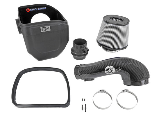 aFe 19-23 Nissan Patrol 4.8L L6 Track Series Carbon Fiber Intake System w/Pro DRY S Filter - 57-10019D