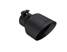 Load image into Gallery viewer, MBRP Universal 3in Hex Tip 5in Inlet 8in Length Dual Wall Exhaust Tip - Black Coated - T5187BLK