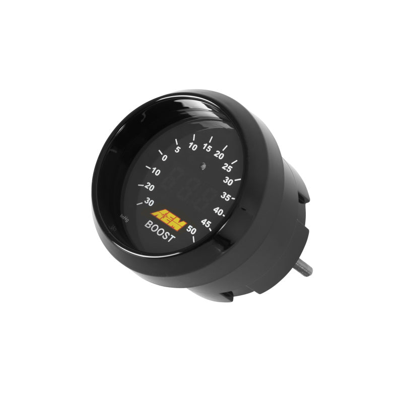 AEM 52mm Boost Digital Gauge -30-50psi - 30-4408