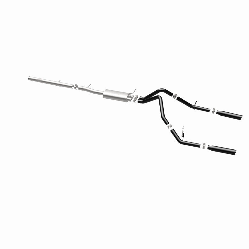 MagnaFlow SYS Cat-Back 3.5in Black Dual Split Rear Tips 10-13 Chevy Silverado / GMC Sierra 5.3L - 15362