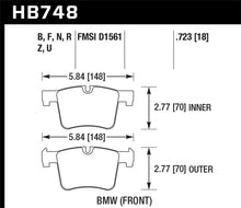 Load image into Gallery viewer, Hawk 13-14 BMW 328i/328i xDrive / 2014 428i/428i xDrive HP Plus Front Brake Pads - HB748N.723