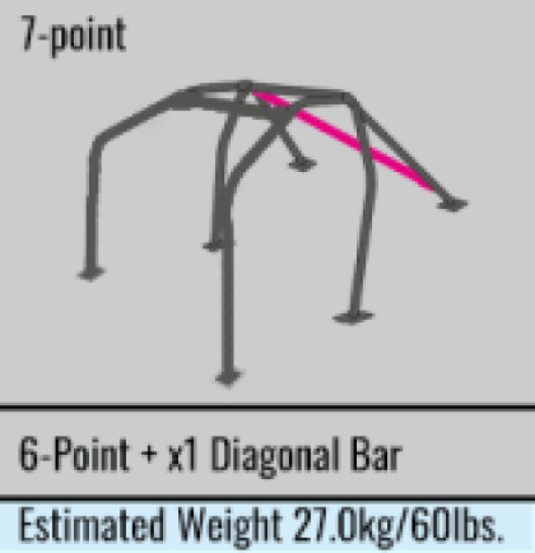 Cusco ASN Roll Cage Steel Dash Thru Full Weld In STI GRB/GVB (Call for Ship Chrgs) (S/O / No Cancel) - 567 290 W
