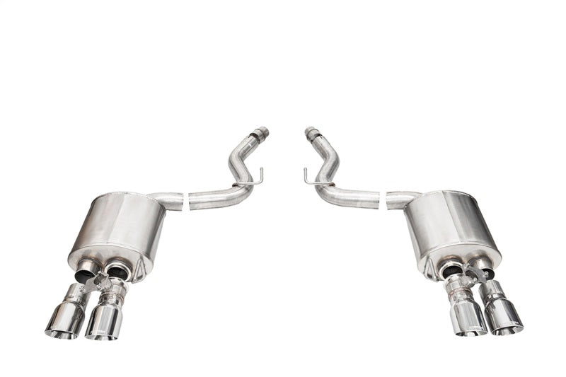 Corsa 2024+ Ford Mustang V8 5.0L 3in Axle-Back Exhaust System w/ Twin 4in Polished Pro-Series Tips - 21261