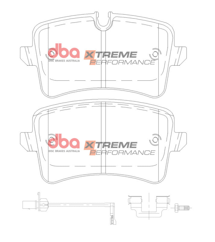 DBA 12-19 Audi A6 Rear XP Performance Brake Pads - DB15101XP