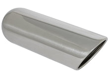 Load image into Gallery viewer, aFe MACHForce XP Exhausts Tips SS-304 EXH Tip 3In x 4Out x 12L Sgl-Ang Weld On - 49-90007