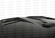Load image into Gallery viewer, Seibon 08-09 Mitsubishi Lancer (CYA4/5A) DV Style Carbon Fiber Hood - HD0809MITLAN-DV
