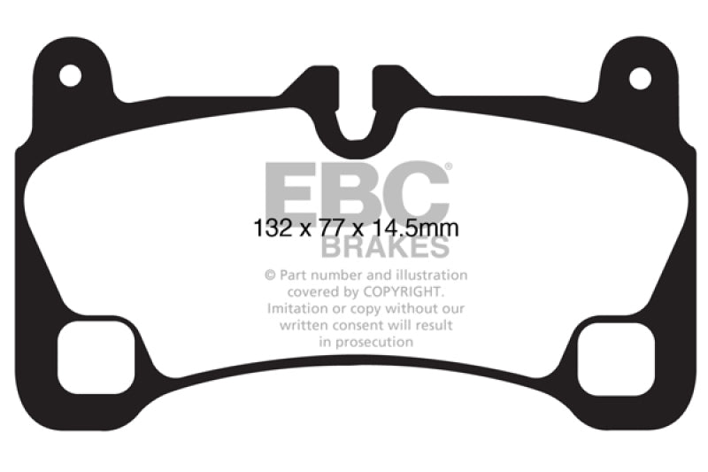 EBC 08 Porsche Cayenne 4.8 Turbo Extra Duty Rear Brake Pads - ED91836
