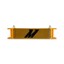 Load image into Gallery viewer, Mishimoto Universal -6AN 10 Row Oil Cooler - Gold - MMOC-10-6GD