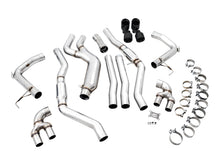 Load image into Gallery viewer, AWE Tuning 2019+ BMW M340i (G20) Track Edition Exhaust - Quad Diamond Black Tips - 3020-43085
