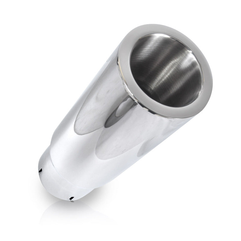 Stainless Works Double Wall Straight Cut Exhaust Tips - 3 1/2in Body 3.00in ID - 792300