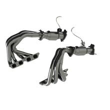 Load image into Gallery viewer, Kooks 22+ Chevrolet C8 Corvette Z06 LT6 1-7/8in. x 2in. SS Tri-Y Headers w/ GREEN Cats - 2181HY30
