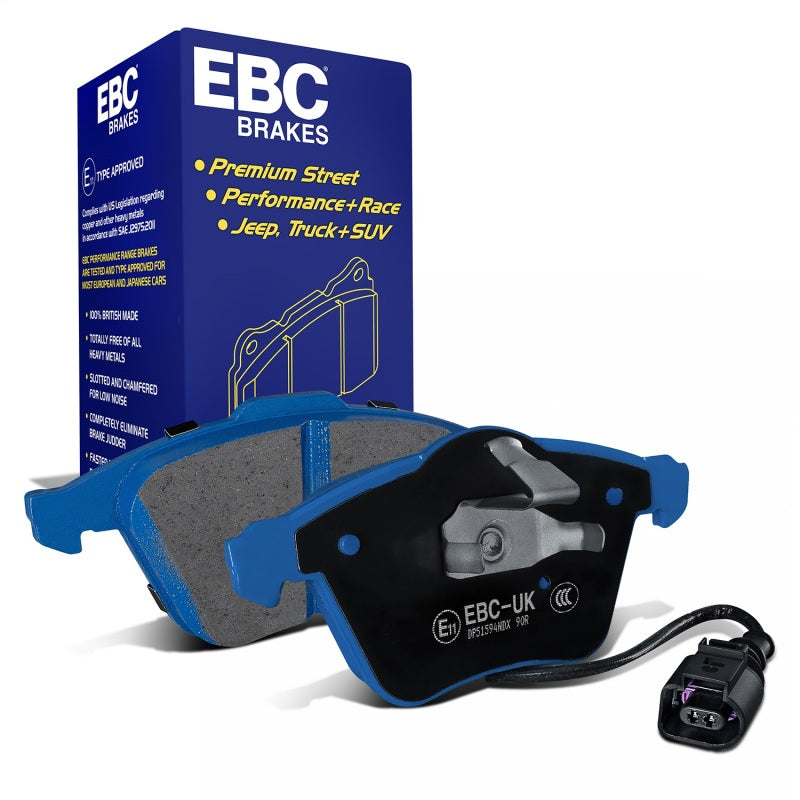 EBC 08-09 Volkswagen R32 3.2L Bluestuff Front Brake Pads - DP51594NDX