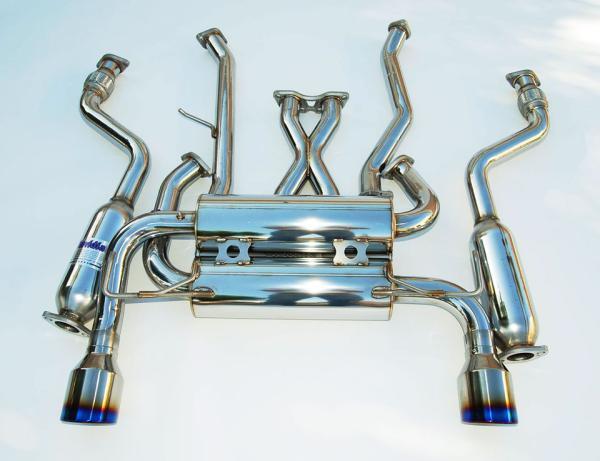 Invidia 07+ Infiniti G37 Coupe Gemini Rolled Titanium Tip Cat-back Exhaust - HS07IG7GID
