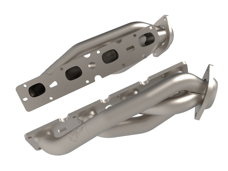 aFe Twisted Steel 11-21 Jeep Grand Cherokee (WK2) 5.7L V8 Headers - Titanium (Ceramic Coated) - 48-38029-T