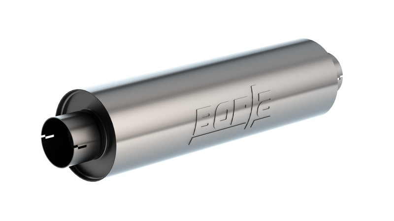 Borla Universal Muffler 6.75 X 24.00in LG. X 3.53 I.D. w/Nipples Notched, OAL 29.00in - 401625