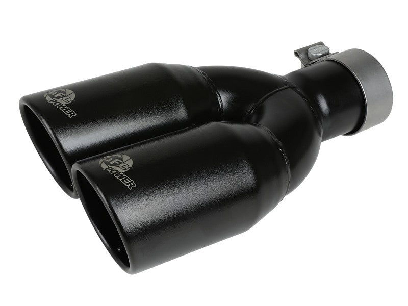 aFe Rebel Series 2.5in 409 SS Axle-Back Exhaust System Black 07-18 Jeep Wrangler (JK) V6-3.6L/3.8L - 49-48086-B
