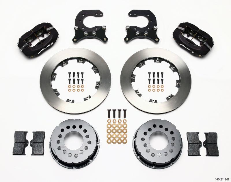 Wilwood Forged Dynalite P/S Rear Kit Chev 12 Bolt w C-Clips - 140-2112-B