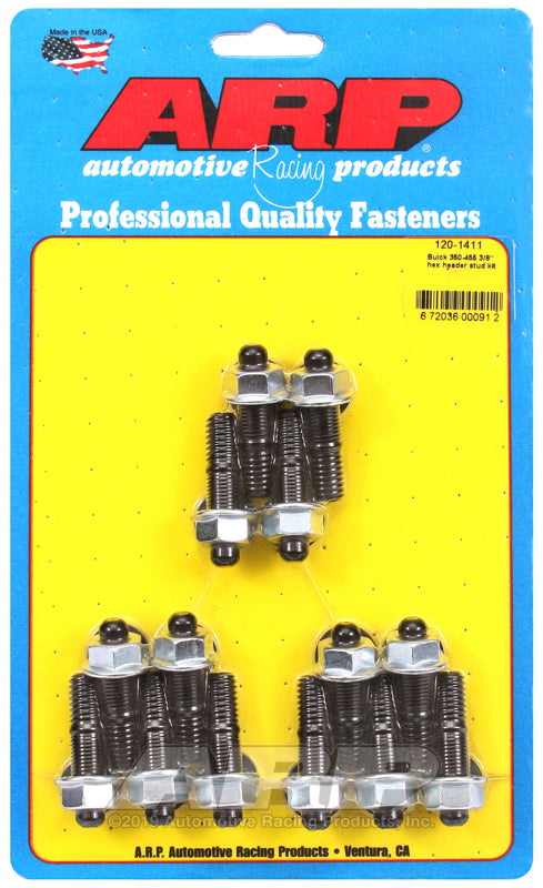 ARP Buick 350-455 3/8in hex header stud kit - 120-1411