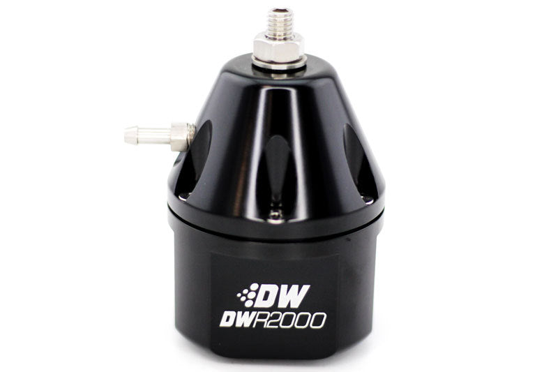 DeatschWerks DWR2000 Adjustable Fuel Pressure Regulator - Black - 6-2000-FRB