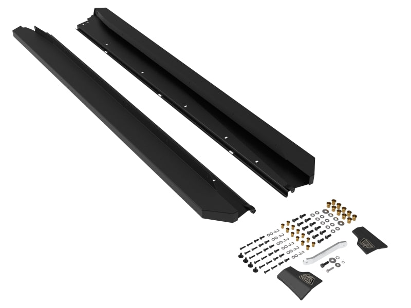 aFe POWER 15-19 Subaru Outback H4 2.5L / H6 3.6L Terra Guard Trail Steps - Black - 79-27005