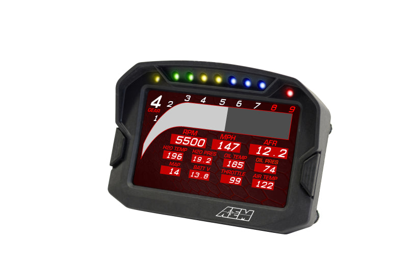 AEM CD-5G Carbon Digital Dash Display w/ Interal 10Hz GPS & Antenna - 30-5602
