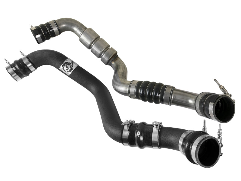 aFe Bladerunner Intercooler Tube Hot Side 3in 17-18 GM Diesel Trucks V8-6.6L (td) L5P - Black - 46-20338-B