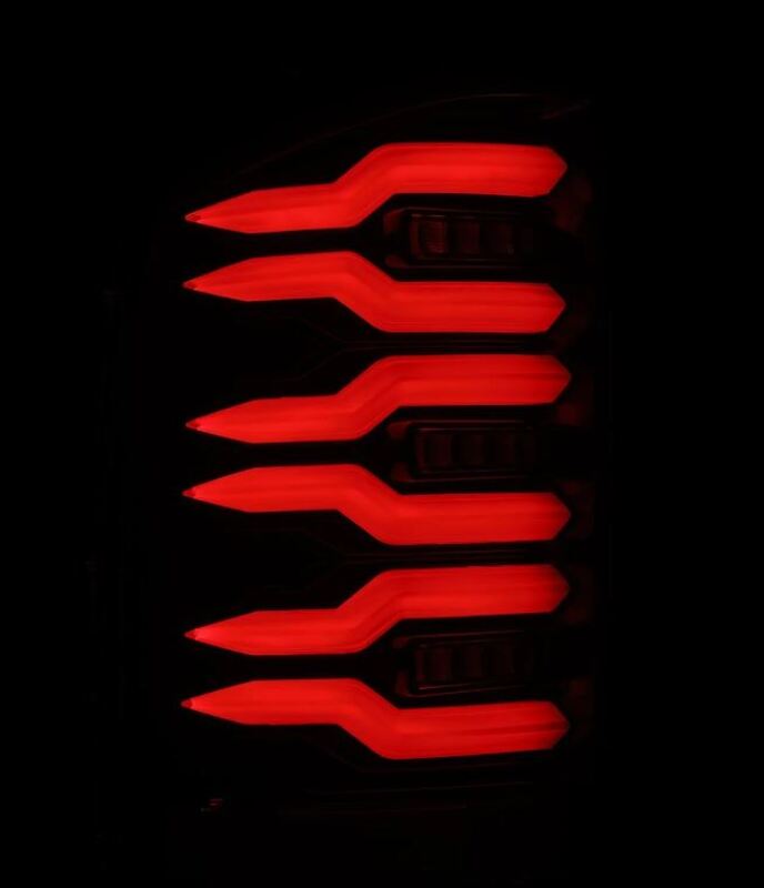 AlphaRex 07-13 Chevrolet Silverado 1500 (Ex. Hybrid Models) LUXX-Series LED Tail Lights Alpha-Black - 620090