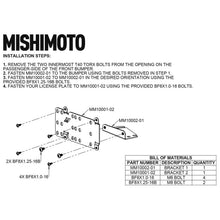 Load image into Gallery viewer, Mishimoto 2021+ Ford Bronco Modular Bumper License Plate Relocation - MMLP-BR-21M