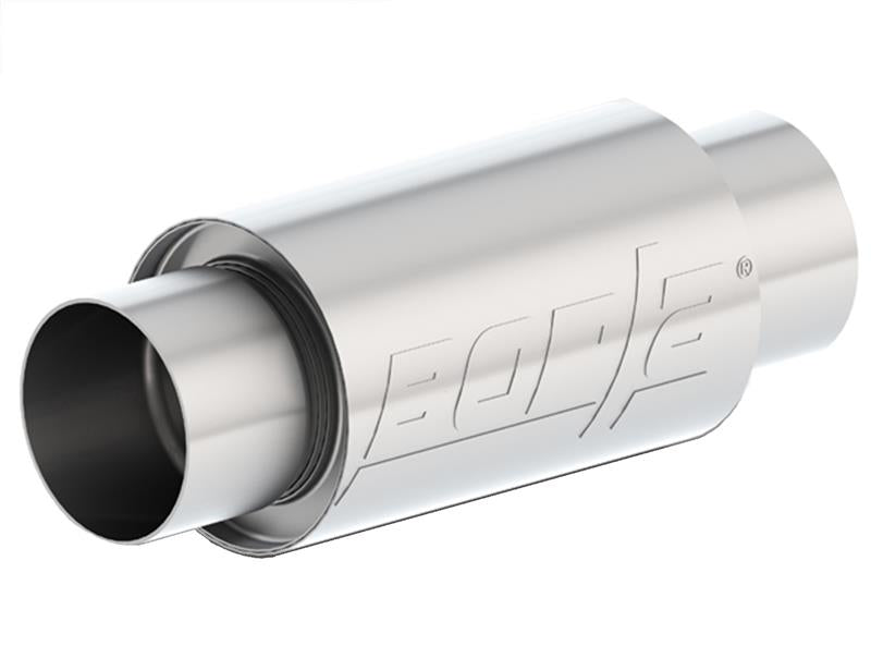 Borla 3 -1/2in In/Out x 5in Round x 8in Long XR-1 Sportsman Shorty Racing Muffler - 40004S