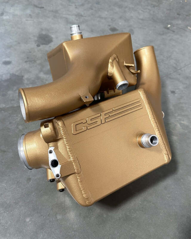 CSF 16-21 BMW M5 (F90) / 17-21 BMW M8 (F91/F92/F93) Twin Charge-Air-Cooler Set - Poly Gold Satin - 8178PGS
