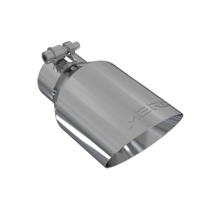 MBRP Universal Tip 4in O.D. Dual Wall Angled 2.5in inlet 8in length T304 - T5123