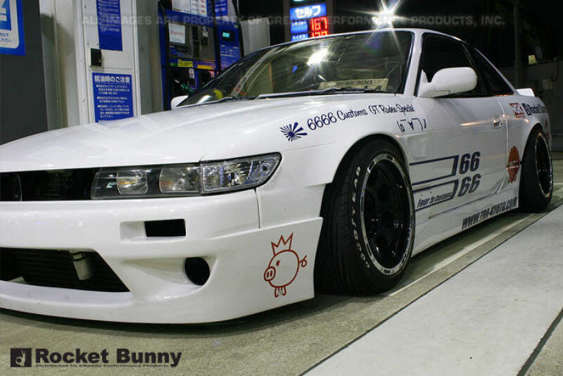 GReddy 89-93 Nissan 240SX/Silvia S13 Rocket Bunny Side Skirts Ver. 1-FRP **Must Check Availability** - 17020232
