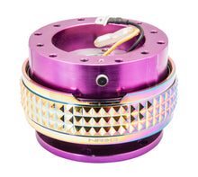 Load image into Gallery viewer, NRG Quick Release Kit - Pyramid Edition - Purple Body / Neochrome Pyramid Ring - SRK-210PP/MC