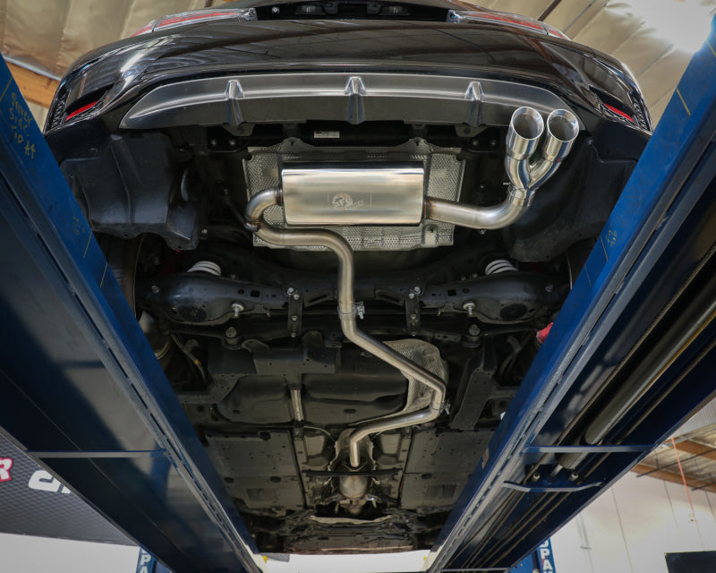 aFe POWER Takeda 2in to 2-1 304 SS Cat-Back Exhaust w/ Polished Tips 11-17 Lexus CT200h 1.8L - 49-36047-P