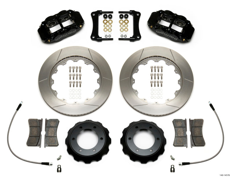Wilwood Narrow Superlite 6R Front Kit 14in Slotted Rotor w/ Lines 05-15 Toyota Tacoma - 140-14578