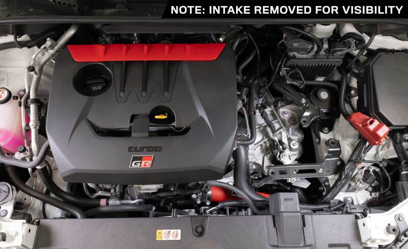 K&N 23-24 Toyota GR Corolla L3 1.6L Charge Pipe Kit - Wrinkle Red - 77-1018TWR