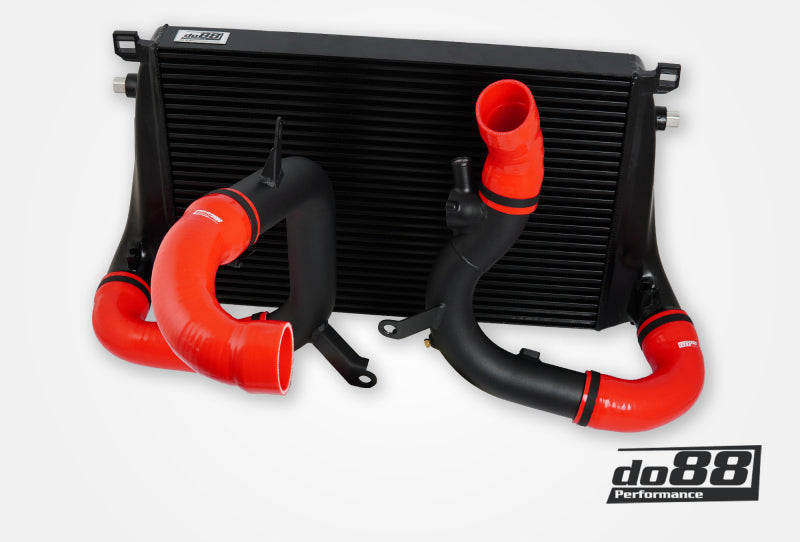 do88 VAG 2.0T EA888 Gen4 (300+hp) BigPack Intercooler Kit w/Red Hoses - BIG-340-1-R