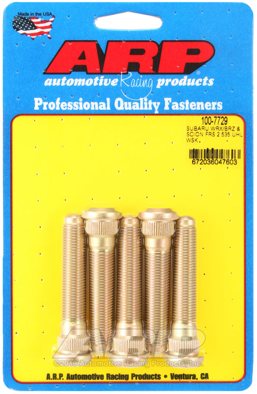 ARP 2015+ Subaru WRX/STI and 13+ BRZ Extended 5 Wheel Stud Kit - 100-7729