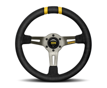 Load image into Gallery viewer, Momo MODDRIFT Steering Wheel 330 mm - Black Suede/Anthracite Spokes/2 Stripes - R1907/33S