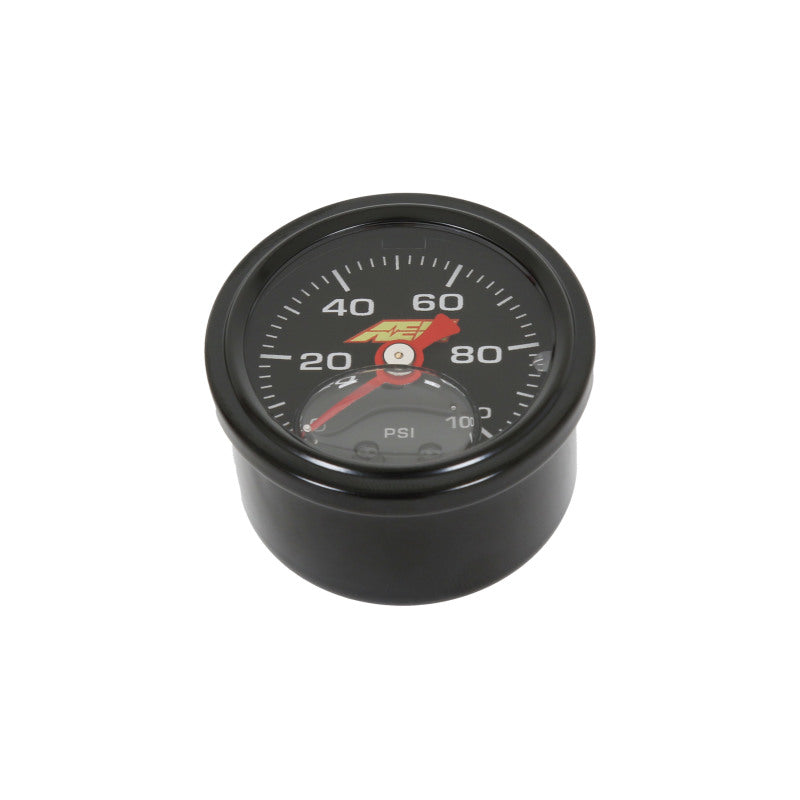 AEM 0-100 PSI Liquid Filled Mechanical Pressure Gauge - 1/8 NPT - 30-2135-100