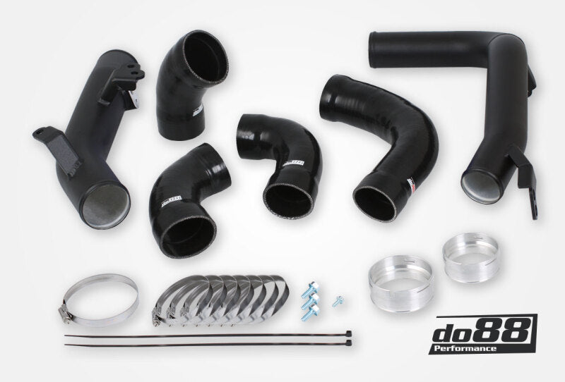 do88 Volvo S60 V60 XC60 V90 S90 XC90 SPA Pressure Pipes T8 Petrol do88 Intercooler Black Hoses - TR-260-PT8-DO88-S