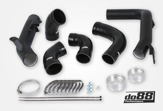do88 Volvo S60 V60 XC60 V90 S90 XC90 SPA Pressure Pipes T8 Petrol do88 Intercooler Black Hoses - TR-260-PT8-DO88-S
