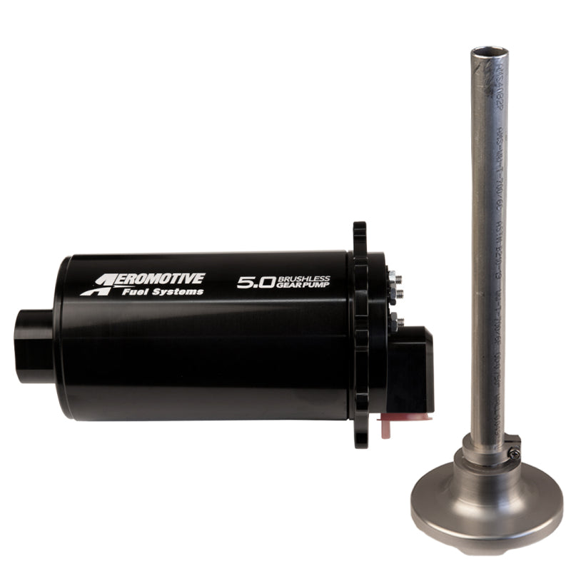 Aeromotive Brushless Spur Gear Fuel Pump w/TVS Controller - Universal - In-Tank - 90 Deg - 5gp - 19322