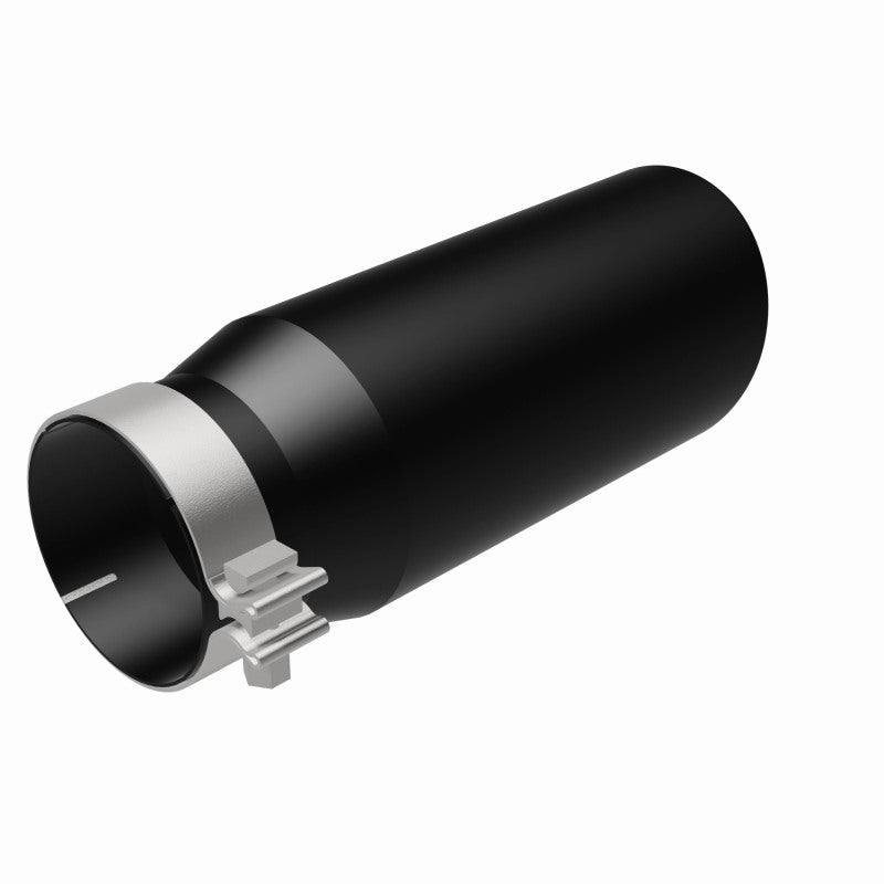 MagnaFlow Tip Stainless Black Coated Single Wall Round Single Outlet 5in Dia 4in Inlet 13in L - 35238